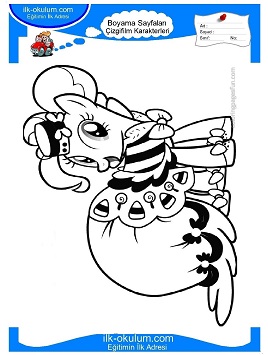 Çocuklar İçin My Little Poni Boyama Sayfaları 